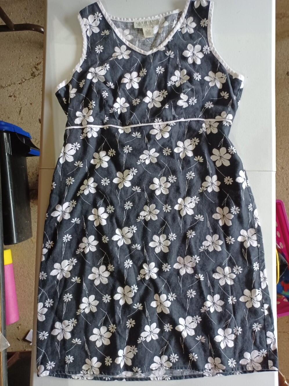 Norton McNaughton Vintage 100% Linen Floral Sundress